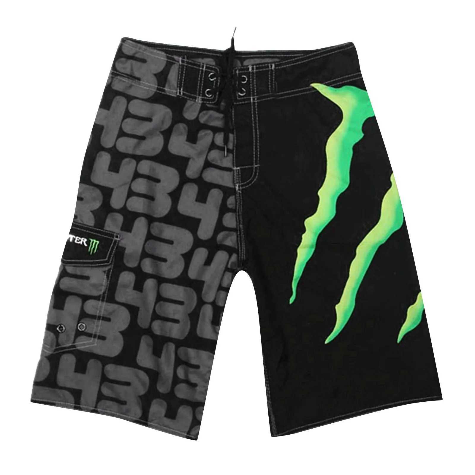 Mens Beach Pants Print Quick Drying Shorts Fashion Leisure Fitness Sports Trousers Plus Size Five Surf Shorts For Man SummerXJ250304