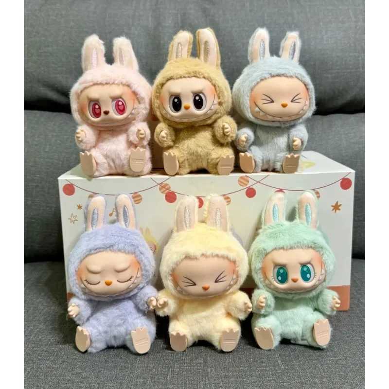 In Stock Genuine Blind Box The Monsters Labubu Sit-Down Party Series Vinyl Doll Pendant Collection Decoration Girlfriend GiftT250305