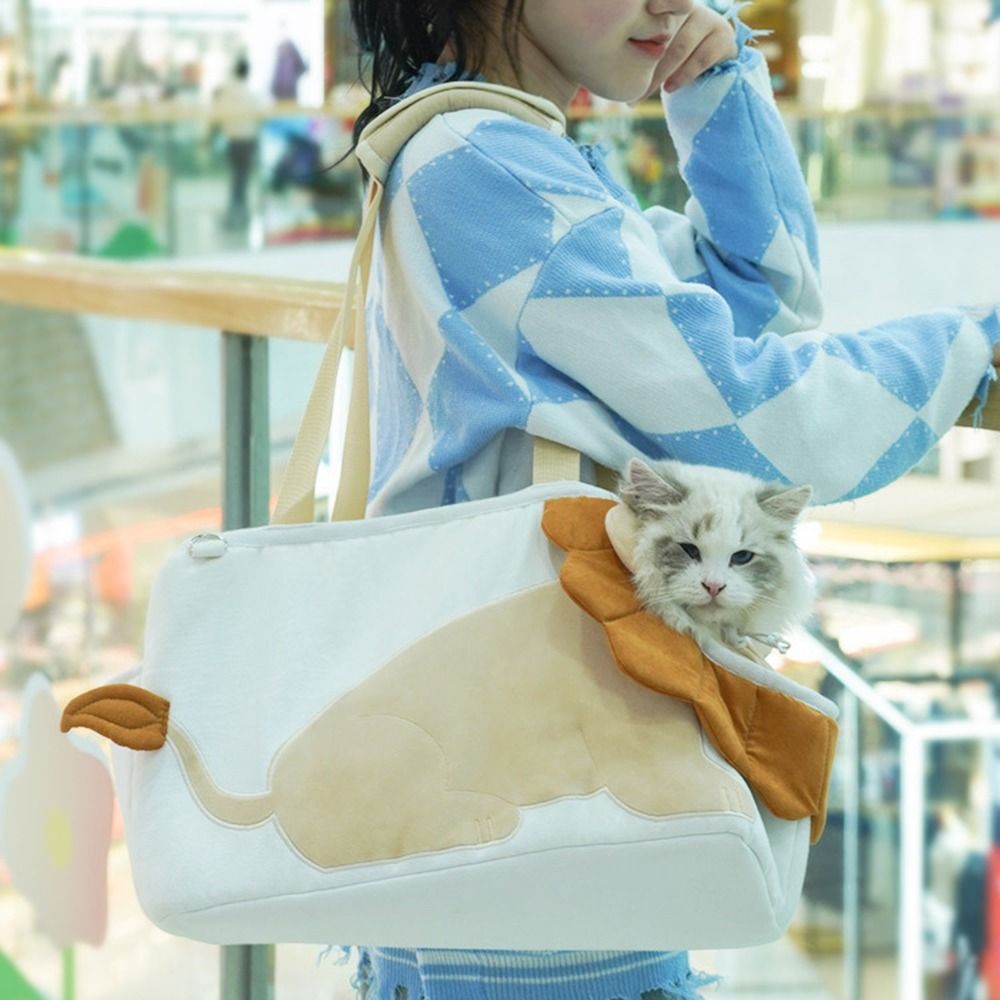 Lion Design Soft Cat Carriers Safety Zippers Adjustable Portable Pets Handbag Breathable Safety Puppy Shoulder Bag Travel