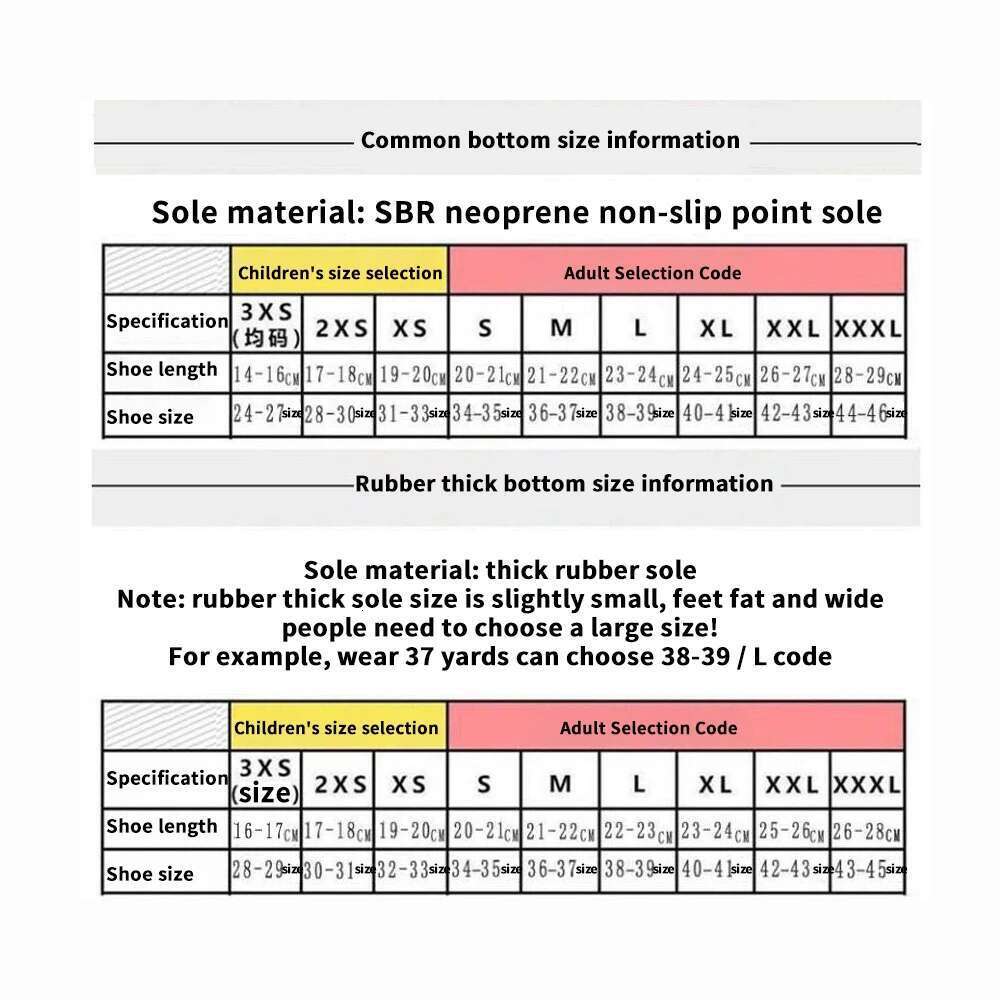 Unisex Water Shoes Swimming Diving Summer Beach Sandal Flat Shoe Seaside Non-Slip Sneaker Socks Slipper for Men Women