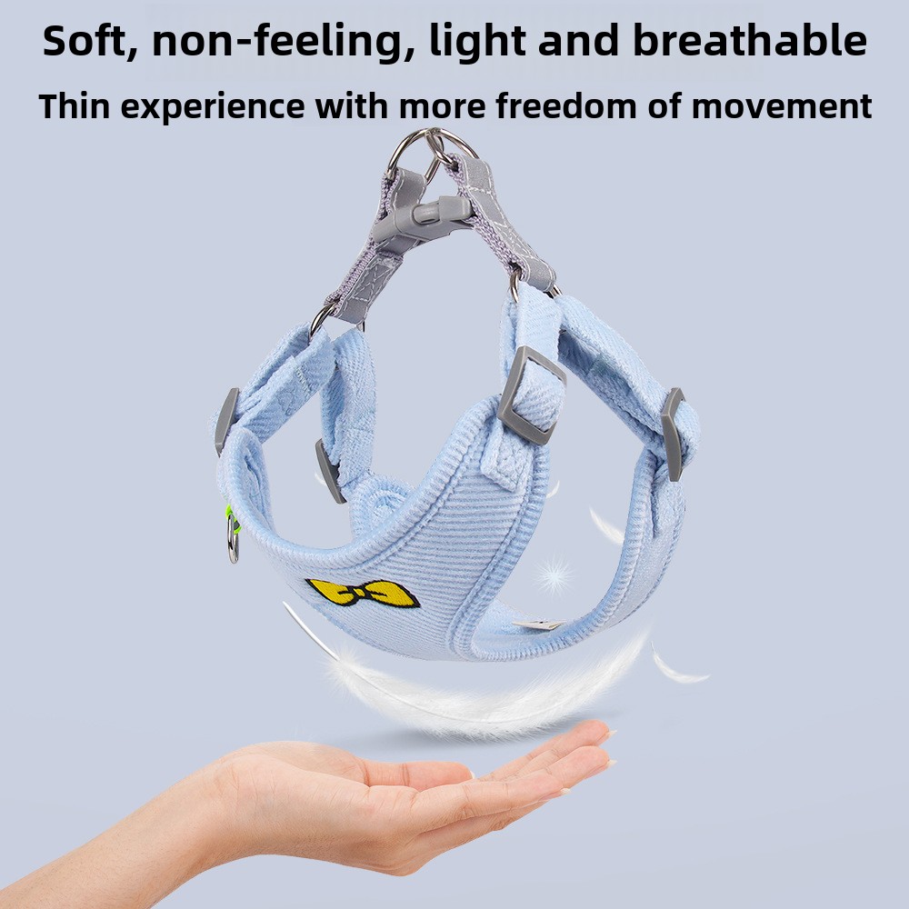 Durable Doggy Chest Harness Vest - Reflective Design Ideal for Nighttime Walks