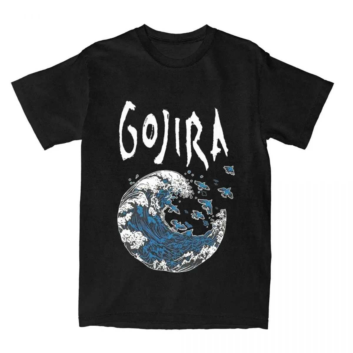 2024 Mens Gojiras Rock Metal Band Printed T-shirt Loose Comfortable Clothing Vintage Short Sleeve Crew Neck Mens T-shirtT250305