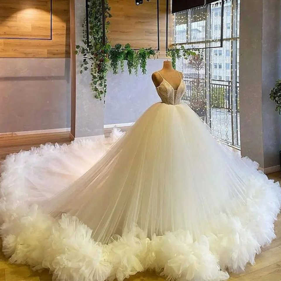Arabic Formal Quinceanera Dress Ball Gown Red Carpet Party Ruffles Customized Prom Dress Robes Evening Pageant Gowns