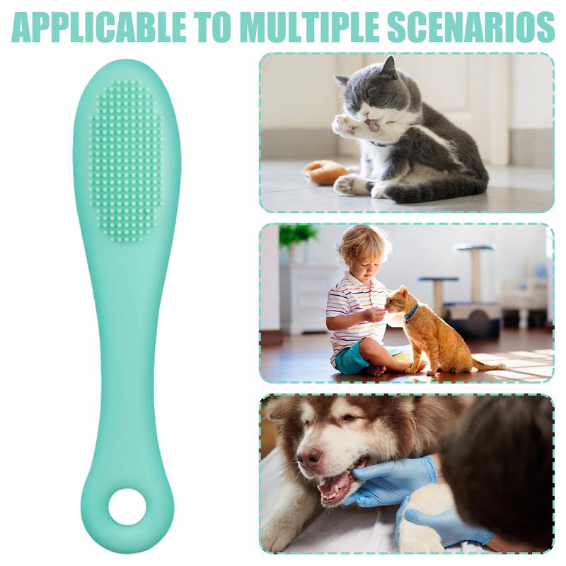 Cat Scrubber For Chin Soft Silicone Grooming Chin Scrubber Non-Slip Cleaning Brush Finger Multifunctional Pet Supplies For Cats