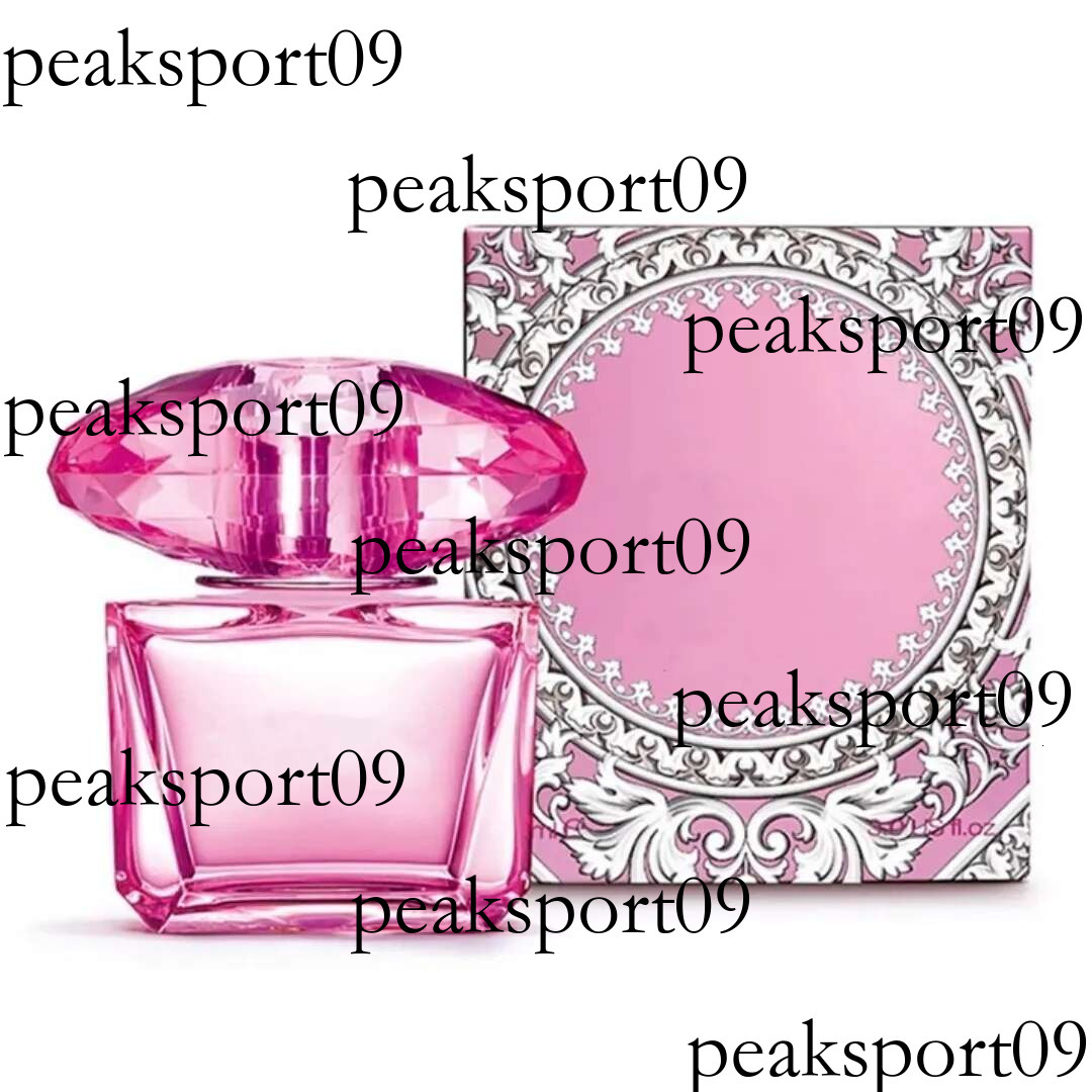 Crystal yellow pink Dia Woman Perfume Fragrance 90ml Eau De Toilette Long Lasting Good Smell EDT Lady Girl Parfum Cologne Spray Fast Ship
