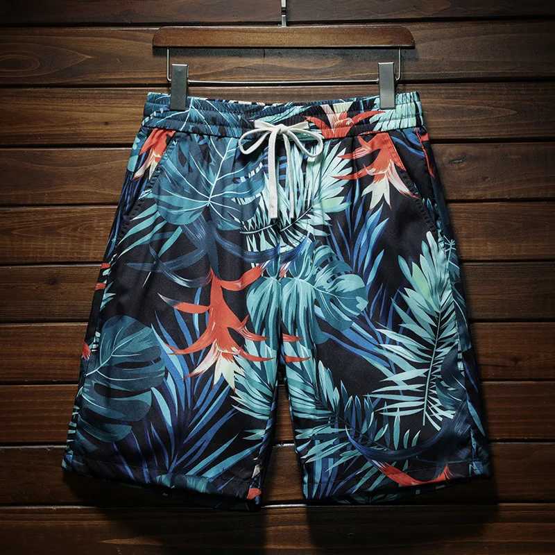 Beach shorts Men2024 summer lightweight breathable loose edition fashionable printed elastic street trend outdoor cutting pantsXJ250304