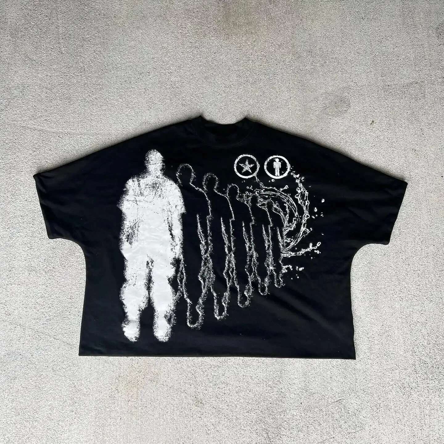 High Street Cartoon Pattern Printed Women T-Shirt Fashion Round Neck Pure Cotton Short Sleeved Men Y2k Retro Casual Top