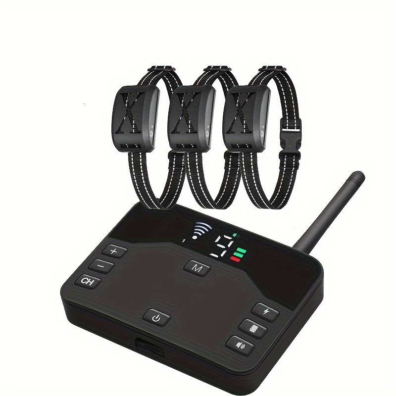 Electric dog collar Advanced Wireless Invisible Dog Fence Kit Including a Waterproof Training Collar and Boundary Marker Wireless Dog Fence dog kit do