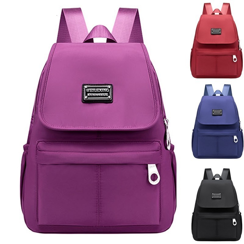 Ship from US Summer Leisure Fashion Student Travel Backpack Women Oxfordcloth Running For Students School Bags 250304FBB