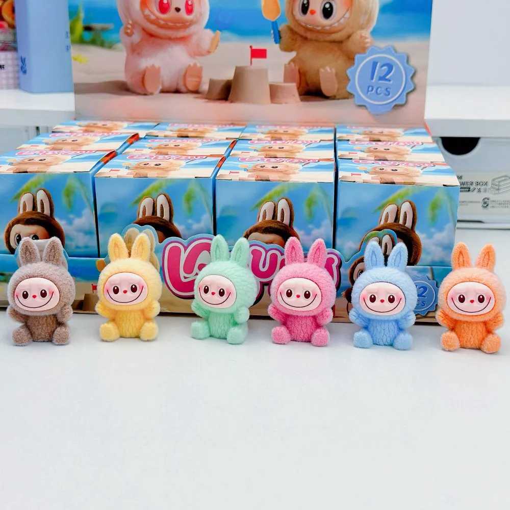 Free shipping Mini Labubu Blind Box The Monsters Heartbeat aron Enamel Face Pvc Figurine Tabletop Ornament Kawaii Doll Kid Birthday Gift