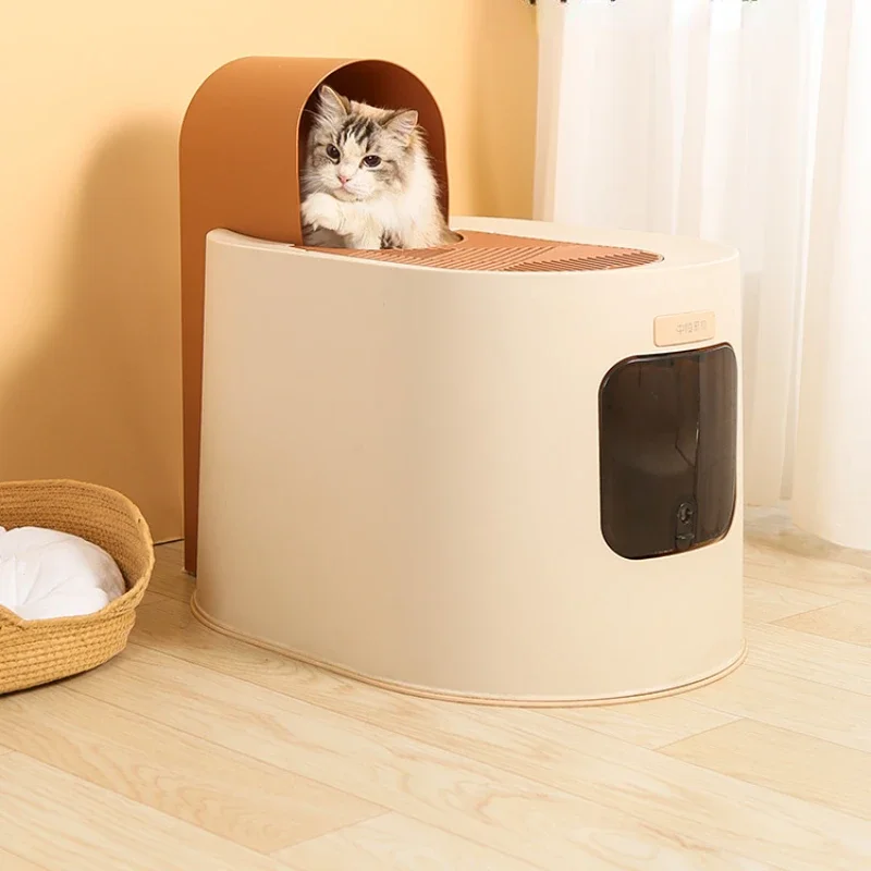 Litter Box Oversized Litter Basin Sub-Fully Semi-Enclosed Toilet Deodorant Cat Litter Box Young Cat Supplies