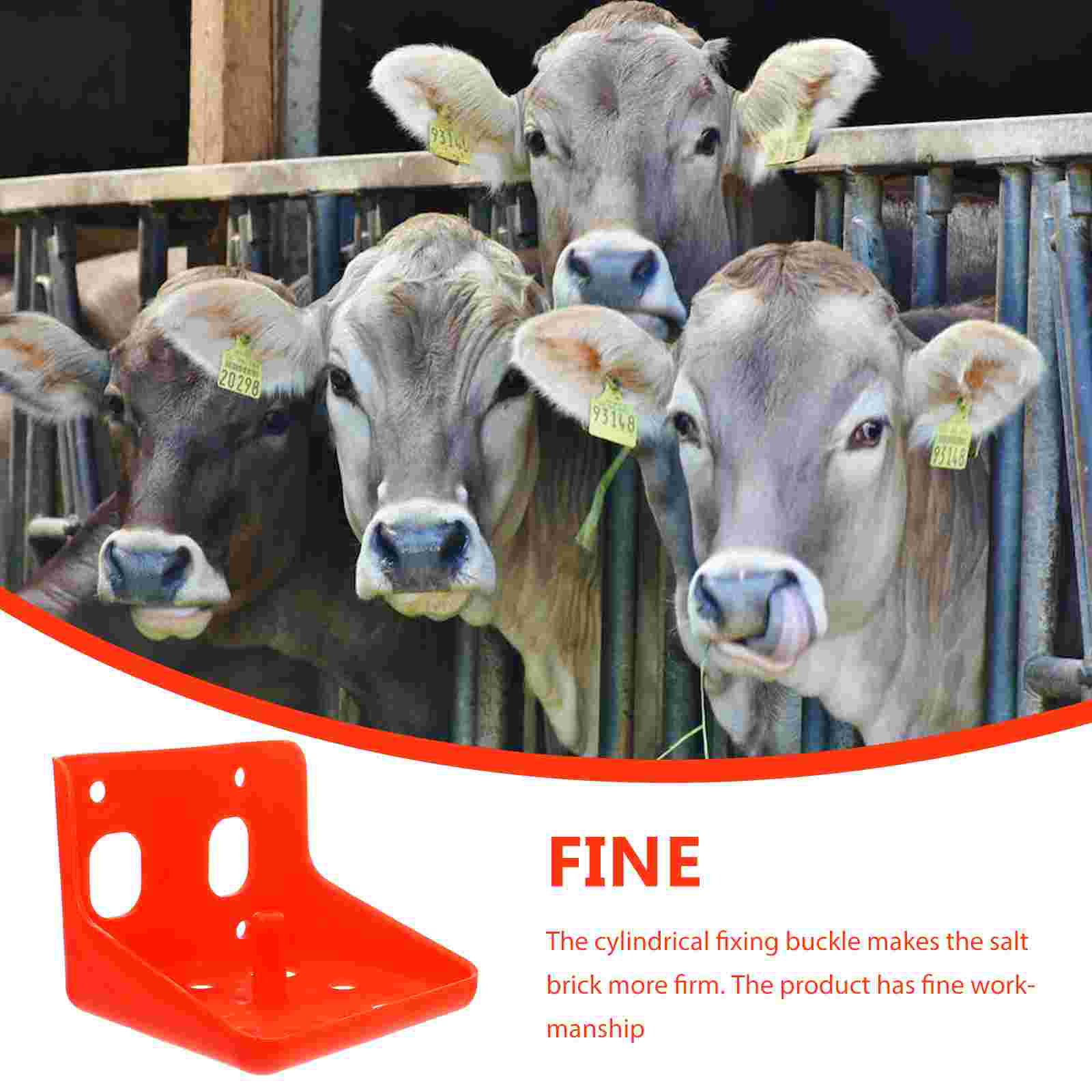 Cattle and Sheep Lick Brick Box Poultry Breeding Equipment Animal Husbandry Supply Fodder Feeder Livestock Storage Container