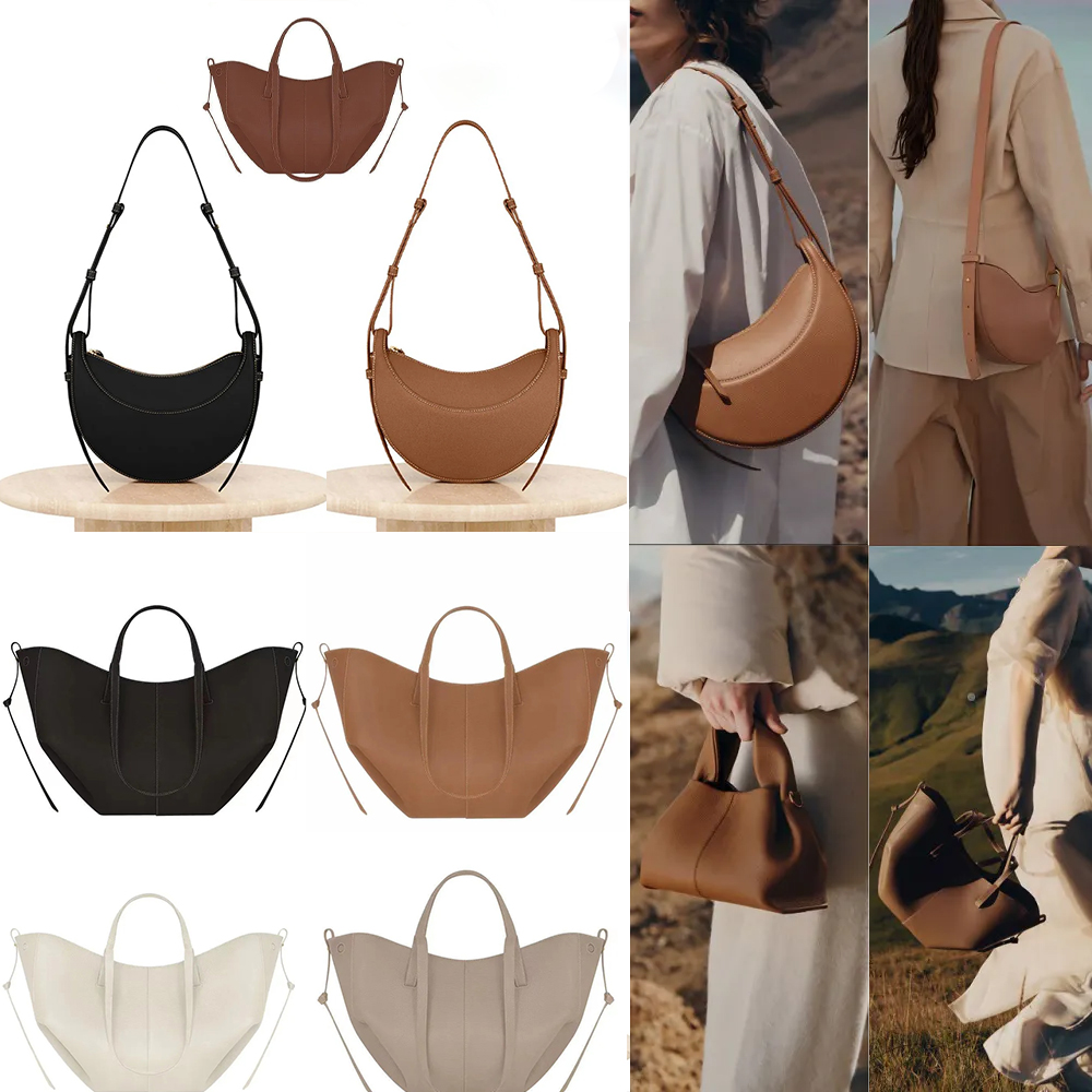 10A Designer Bag Tote Bag Half Moon Bag Smooth Leather Shoulder Bag Tote Underarm Bag Fashion Women Cross Body Purse Textured Leather Hobo Bags 0098