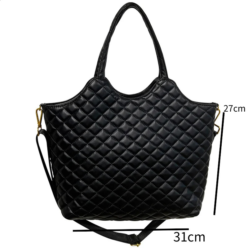 Fashionable High Quality Diamond Checked Womens Handbag Shoulder Bag Large Capacity Diagonal Straddle Bags 250304