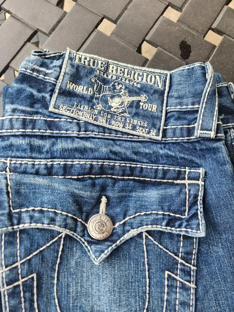 Vintage Buddha Womens Jeans Y2K Harajuku Gothic Pocket Embroidery Blue Baggy Denim Pants High Waist Slim Flare Pant 250227