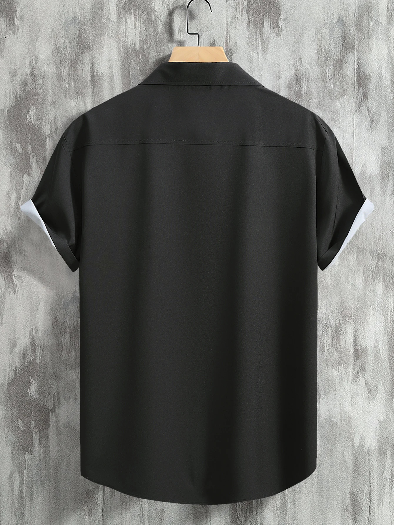 Mens striped shirts letter printed peace short sleeve casual smart dressings shirt 250227Z