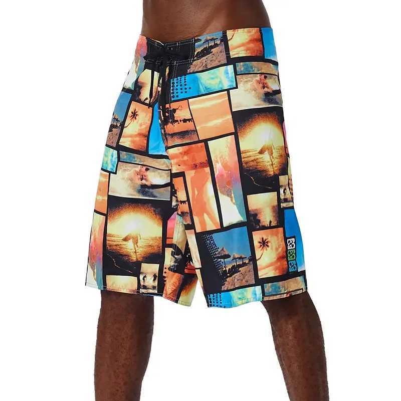 Mens Shorts Swimwear Swimsuit Swimming Trunks Sexy Beach Shorts Surf Board Male Summer Breathable Clothing Pants Plus-size slacksXJ250304