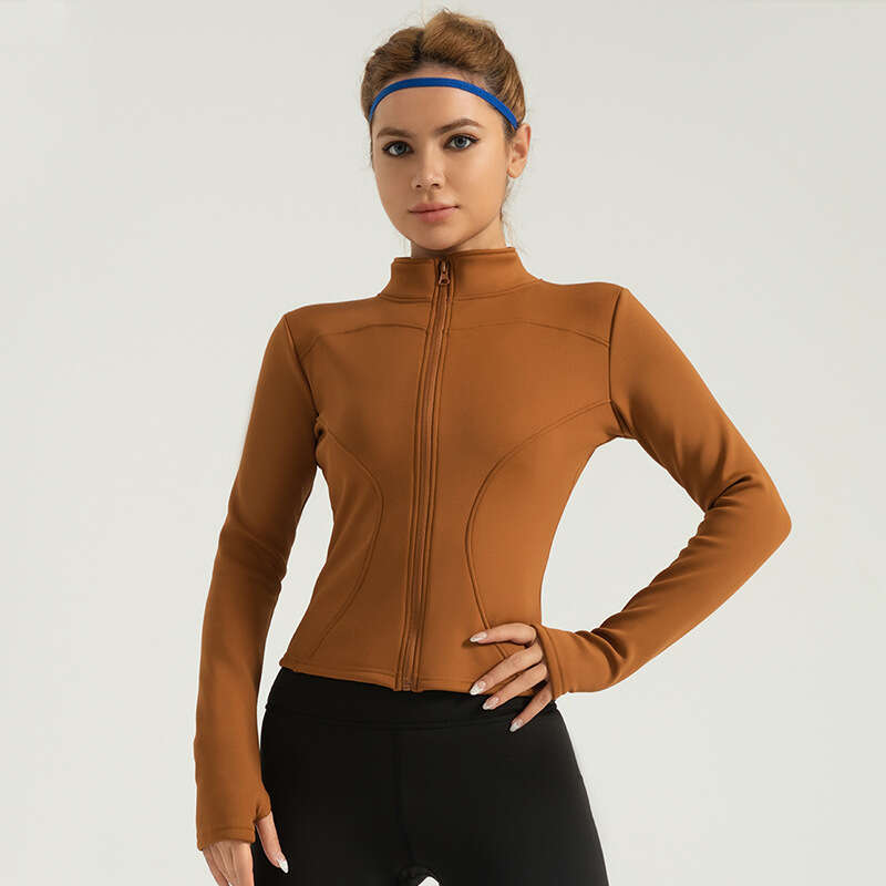 New Autumn Winter Suits In The Special Zone, Plush And Thickened Thermal Fitness Suits, Casual Slimming Running Yoga Jackets KLMY