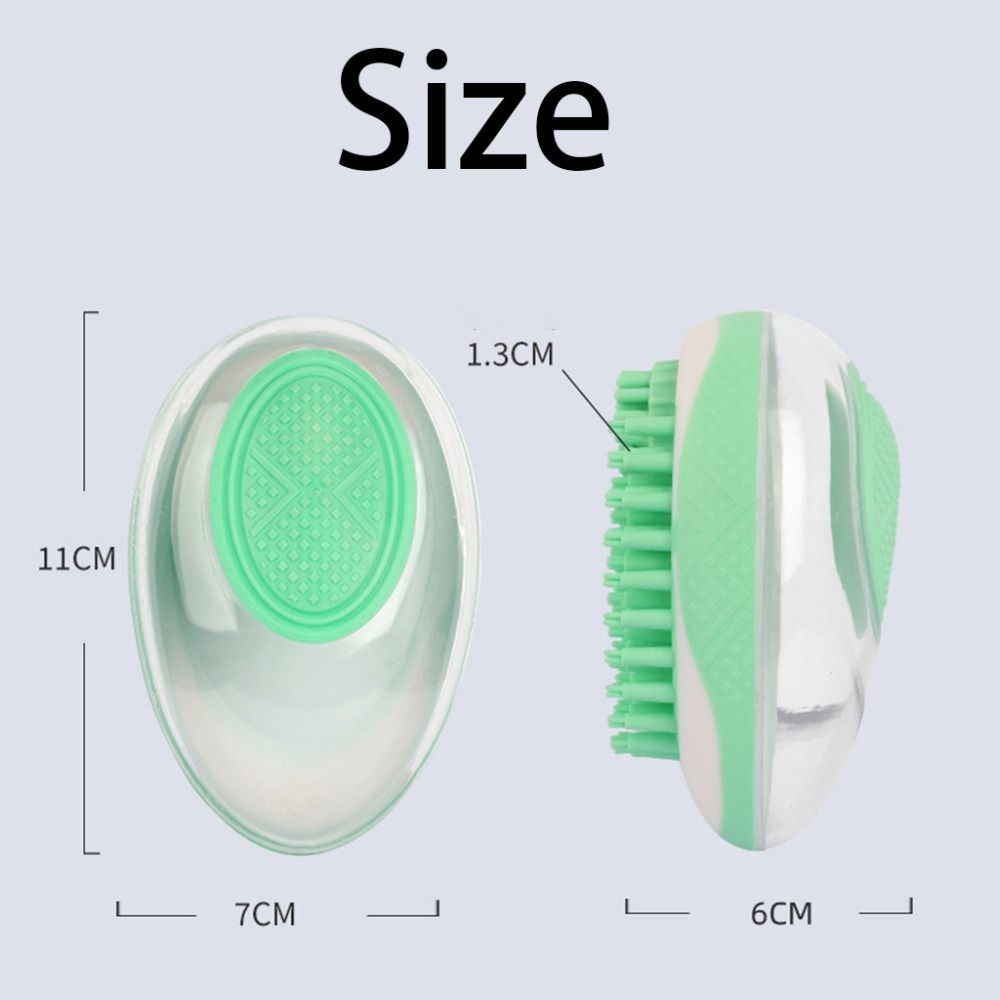 Soft with Shampoo Dispenser Dog Bath Brush Comb Silicone Quiet Cat Massage Brush Portable 2 In 1 Pet Shower Comb Pet