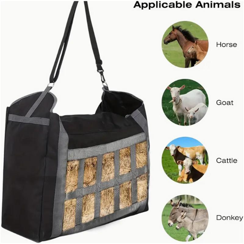 Goat Hay Feeder Hangable Goat Food Container Water Resistant Hay Storage Container Slow Feed Hay Bag for Domestic Animals