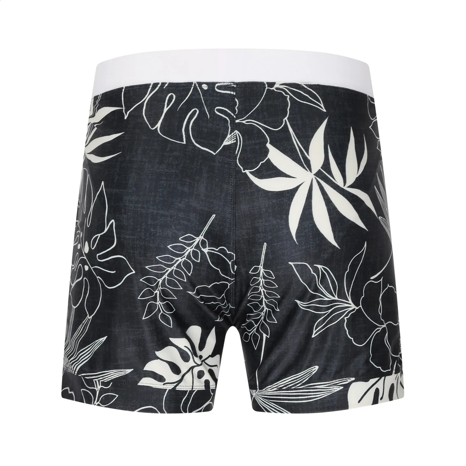 Summer Mens Beach Swimming Trunks Drawstring Elastic Waist Swimsuit Shorts Man Plus Size Quick Drying Swimwear Z260314