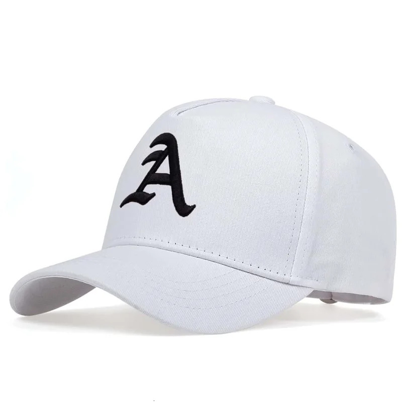 Summer Men baseball Cap Letter A Embroidery Hat cotton adjustable Hip Hop Sports Trucker Caps Sun Hats 250228