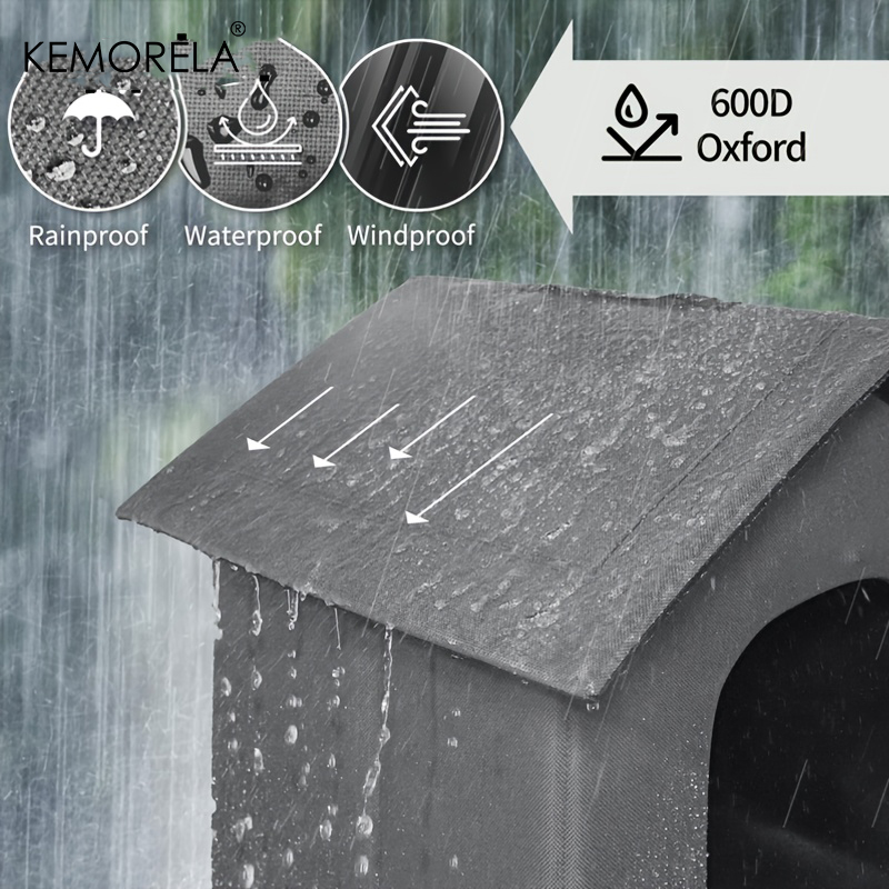 KEMORELA Outdoor Stray Cat House Weatherproof And Heat-Insulated Suitable For Kitten And Puppies Outdoor Cat Bed For All Seasons