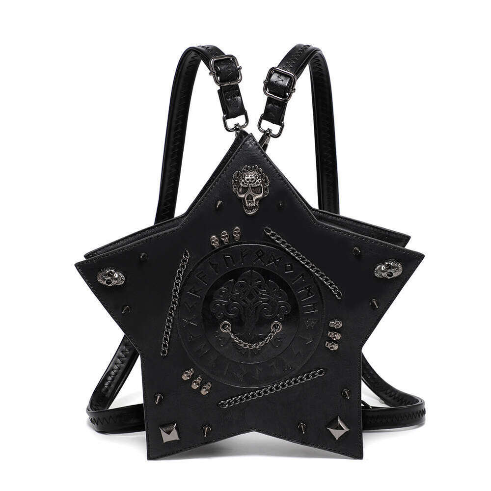 TEMU New Bag Women's Gothic Niche Women's Backpack Skull Head Single Shoulder Diagonal Cross Bag