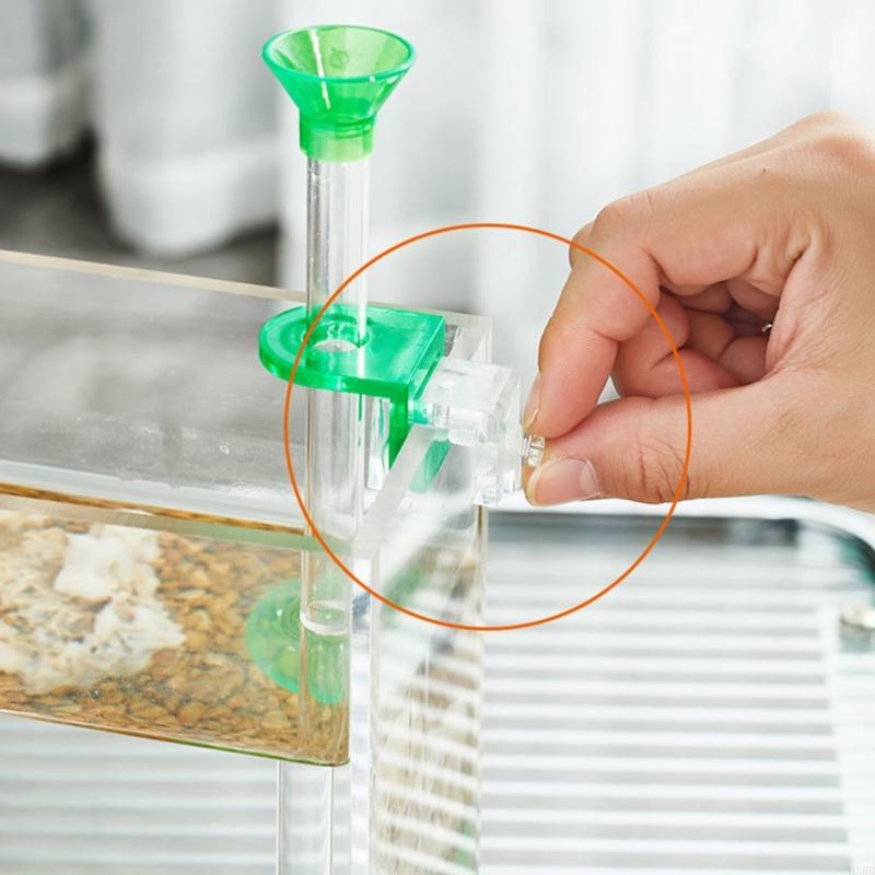 2025 New Aquarium Feeding Tube Acrylic Fish Shrimp Feeder with Dish Clip to Fish Tanks