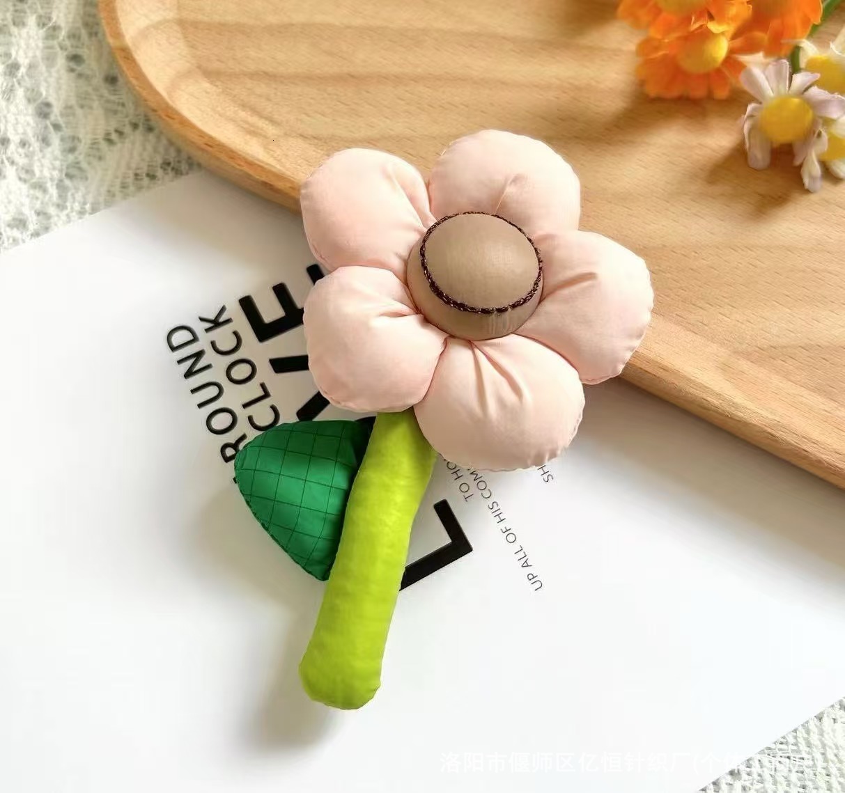Popular Internet Celebrity Cartoon Flower Handbag, Women's Knitted Yarn Water Bucket Bag, Hundred Clutch Carrying Casual Tote Bag