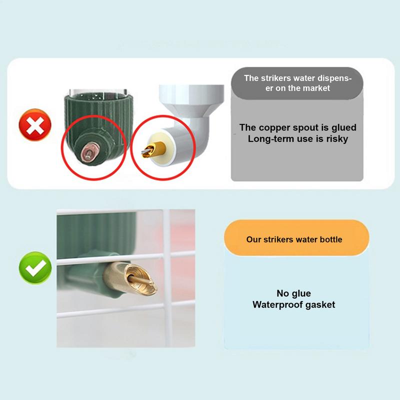 Automatic Bird Water Dispenser Bird Drinking Waterer Bottle Small Pet Cage Suspended Drinking Device For Finch Parrot Budgies