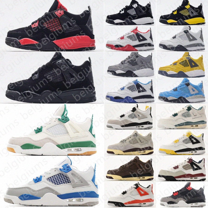 Kids Shoes Running Boys Girls Sneakers Toddlers Basketball Trainers Children Youth Baby Outdoor Sport Shoe Black White Blue Yellow Red Grey eur22-35 43Ie#