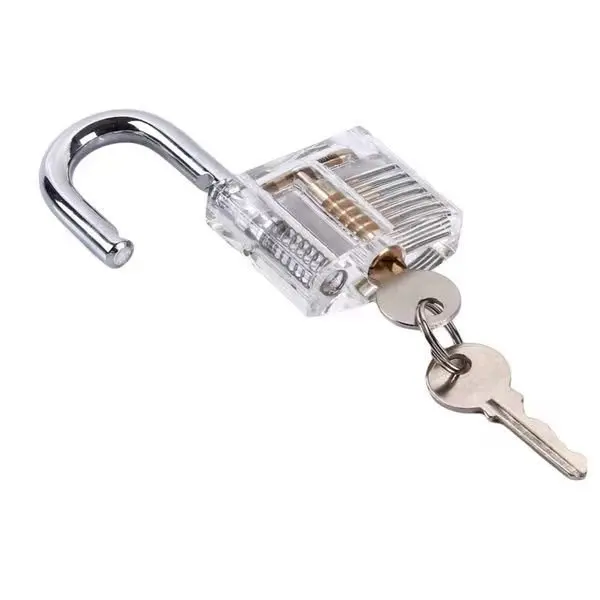 Locksmith Pick Training Kit Transparent Padlock Door Lock Opener Professional Hand Tools Lock Picking Keys Hooks Remover Set