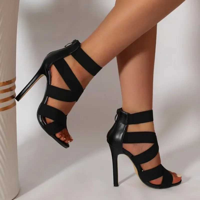 2023 New Summer Womens High Heels Stiletto Womens Sandals Fi All-mah Zipper Sexy Open Toe Buckle Sandals Women PartyXJ2500305