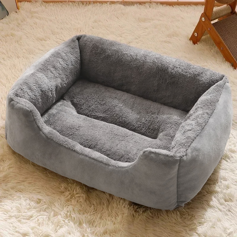 Pet Bed for Cats And Dogs Cushion Kitten Accessories Warm Soft Plush Comfortable Basket House Pet Supplies Habitats Pet Goods