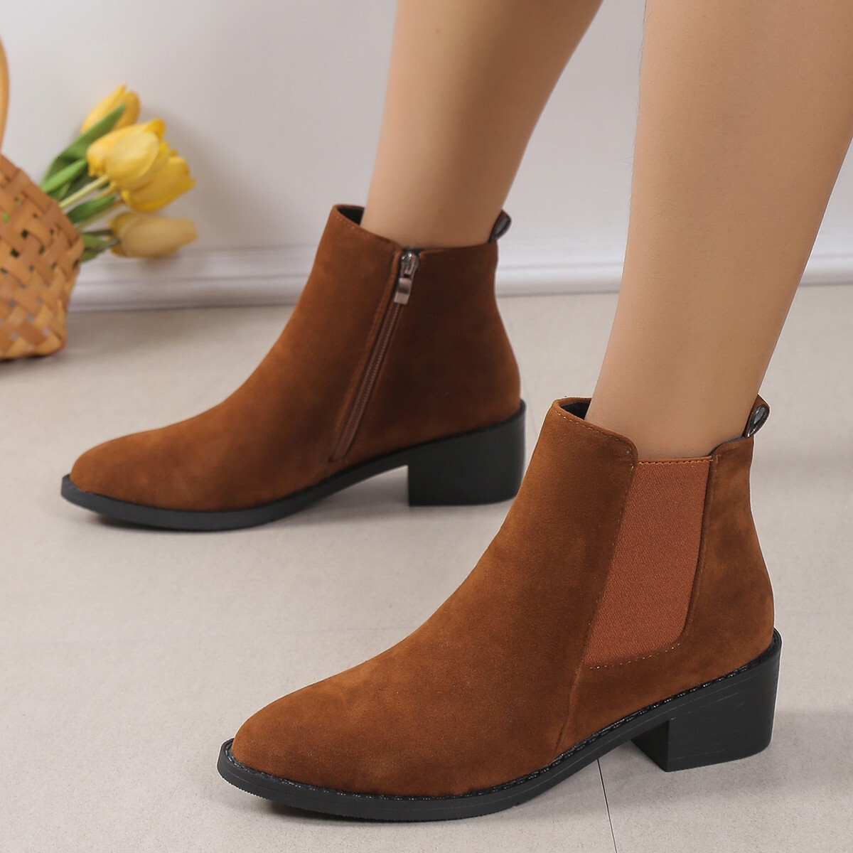 Slope new with 2025 solid color plus size snow summer temu casual women's boots ddmykukumalu