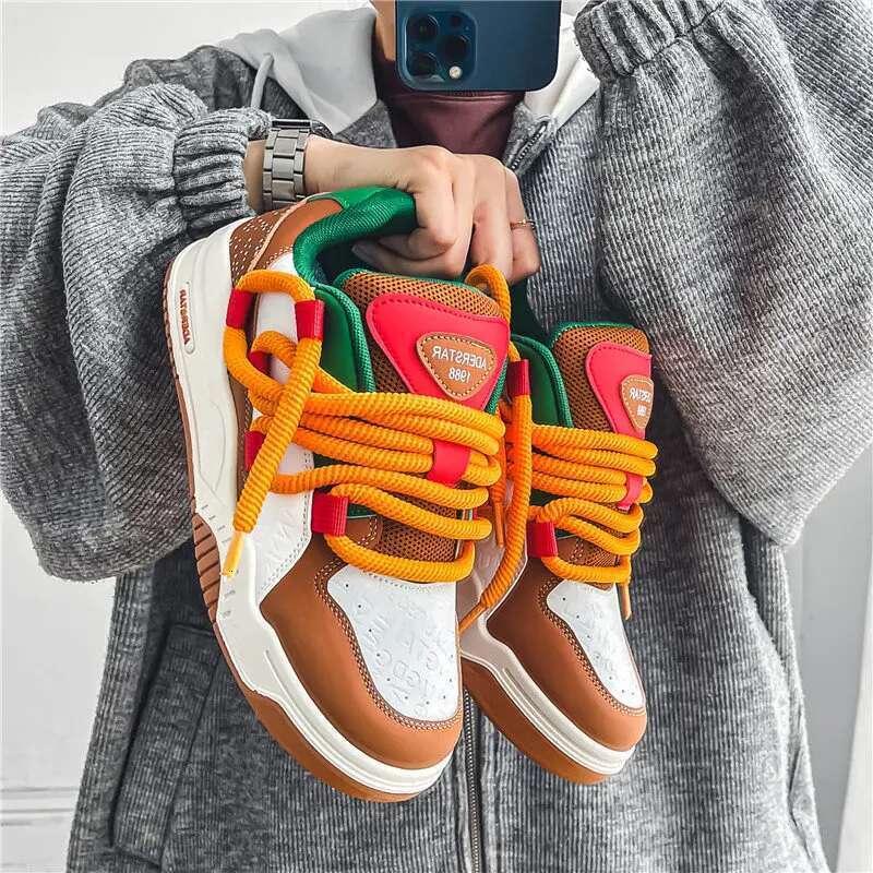 2025 Streetwear Hip Hop Original Sports Skateboard Man Fashion Low Top Men Casual Sneakers Platform Shoes