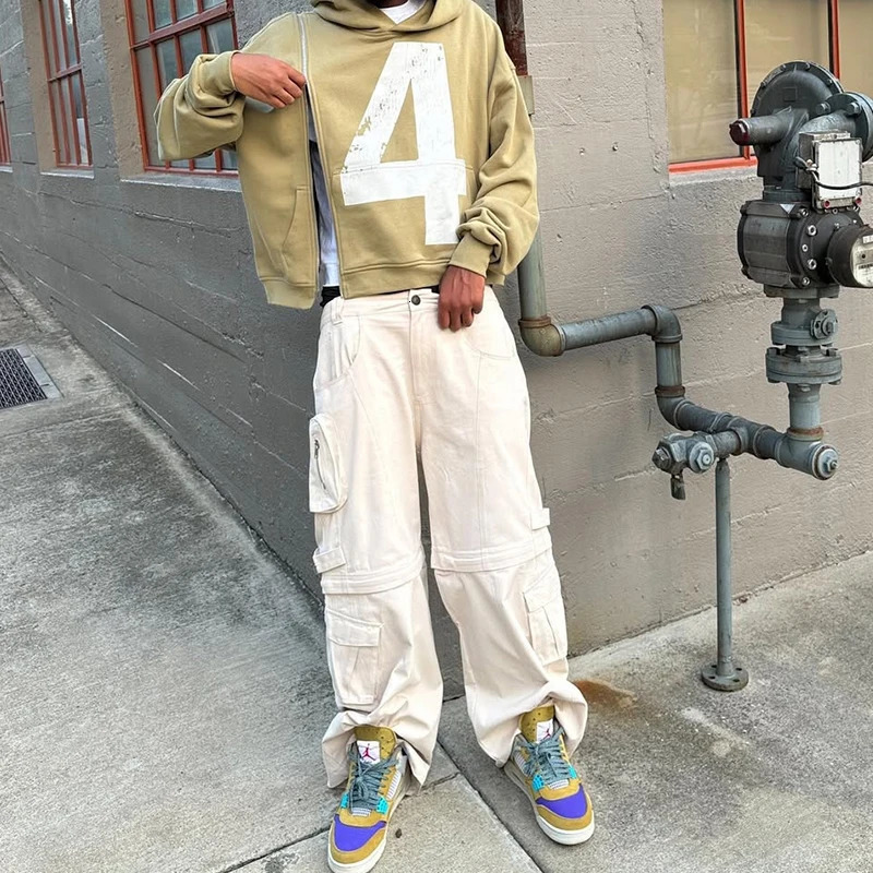 Y2K sweatshirt Gothic hip-hop pattern digital retro hoodie punk long sleeved couple pullover with side zipper sweatshirt 250304