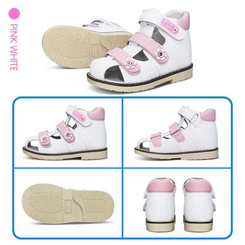 Toddler Baby Sandals Orthopedic Shoes For Kids Boys Girls Summer Tiptoe Microfiber Leather Clubfoot Footwear Size20-33 X250305