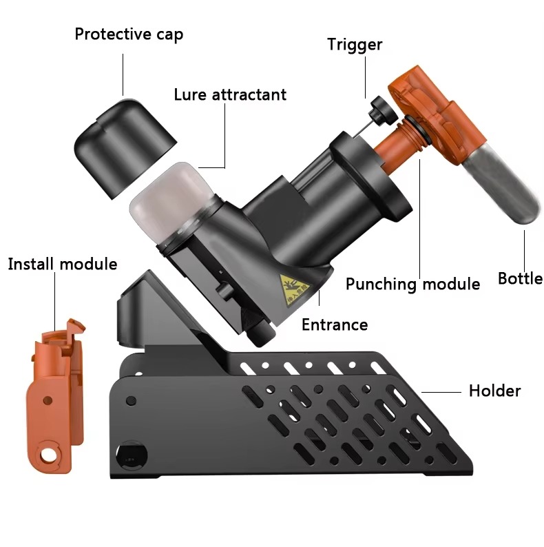Automatic Humane Non-Toxic Rat and Mouse Trap Kit Rat Mouse Multi-catch Trap Machine Without CO2 Cylinders Humane Non-toxic