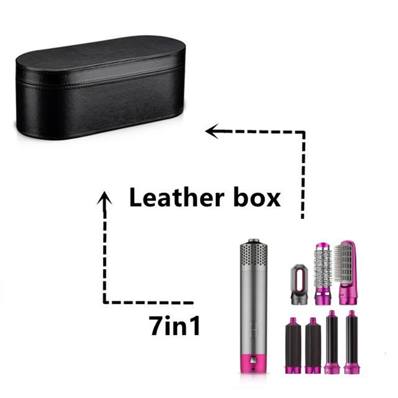 7 In 1 One Step Hair Dryer Volumizer Rotating Hairdryer Curler Comb Curling Brush Dryers For Styling Tool Multi-functional hair dryer