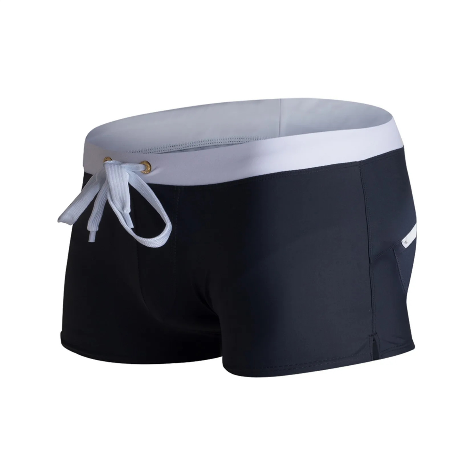 Mens Swimsuit Back Pocket n Quickdrying Beach Boxer Shorts Summer Swimming Trunks Swimwear Z260314