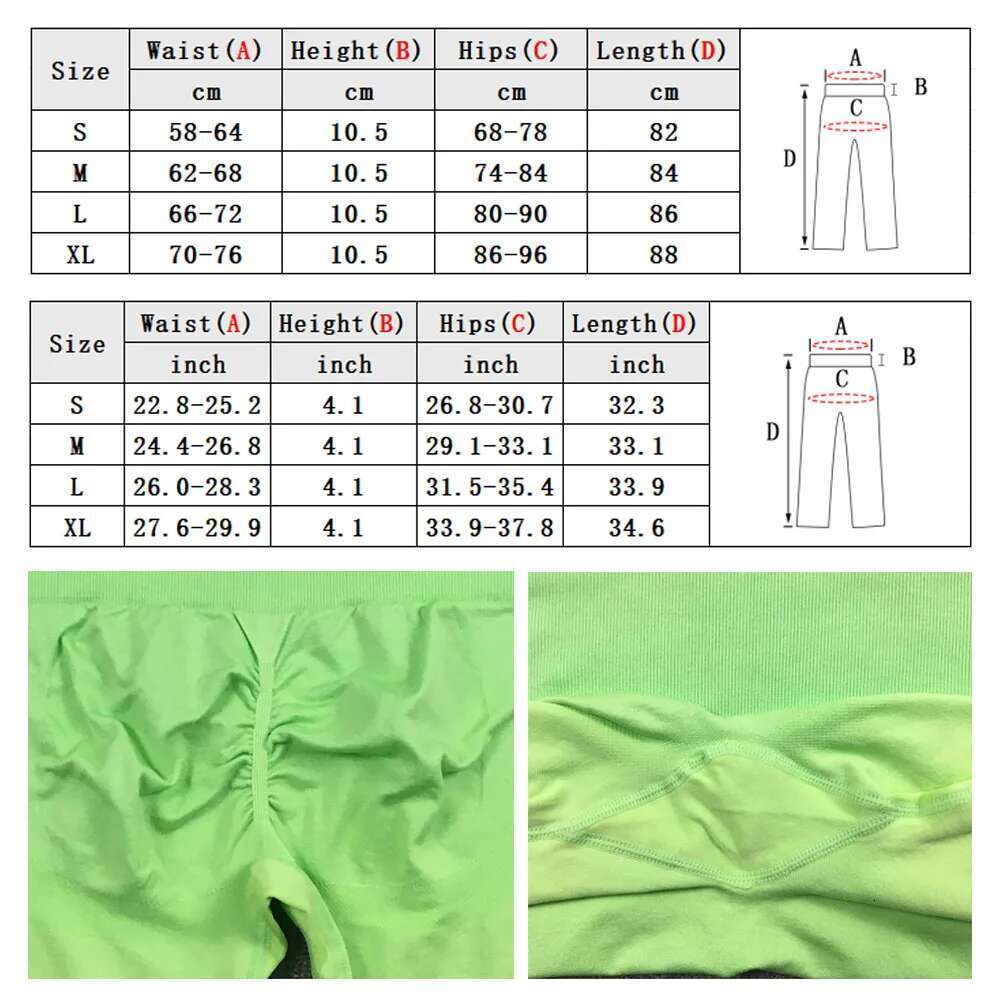 Seamless Gradient Scrunch Peach Butt Yoga Leggings For Women Breathable Elastic High Waist Push Up Ombre Sport Gym Fiess Pants KLMY