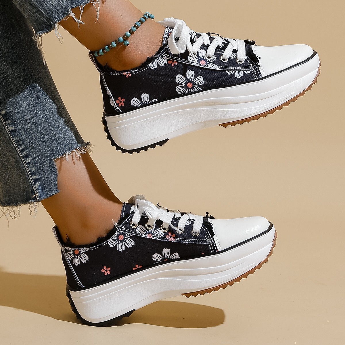 Shoe Academy Large Thick Bottom Women's Casual Summer Style Canvas Shoes New 2025 ddmykukumalu