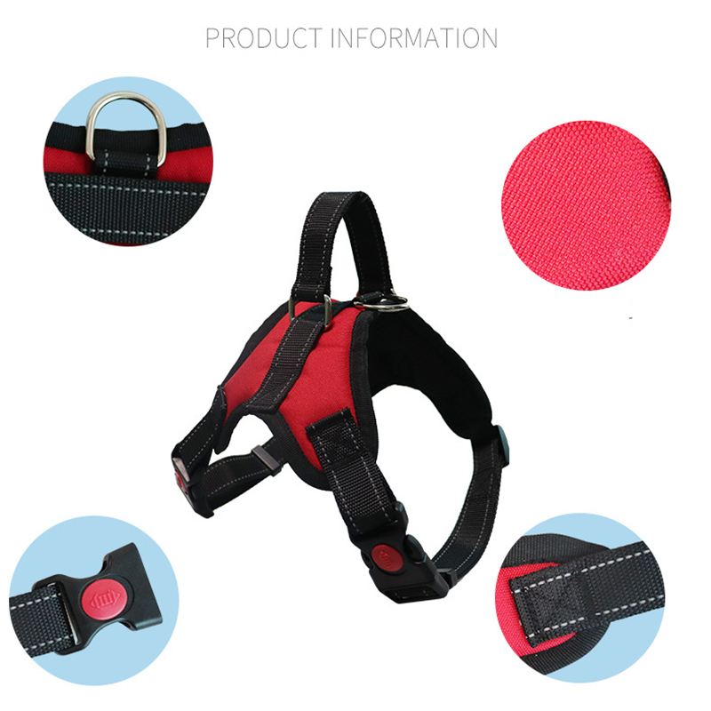 Dog Harness for Small Medium and Large Dogs, No Pull Sport Adjustable Dog Vest, Saddle Style Dog Harness with Easy Control Handle for Training Walking