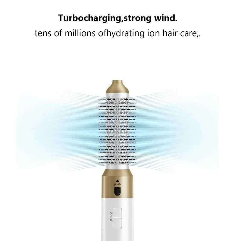 Professional 5 in 1 Hair Dryer Curling Iron Hair Curler Dryers Hair Curler Airwarp Set Straightening Hot Air Brush Negative IonsXJ250305