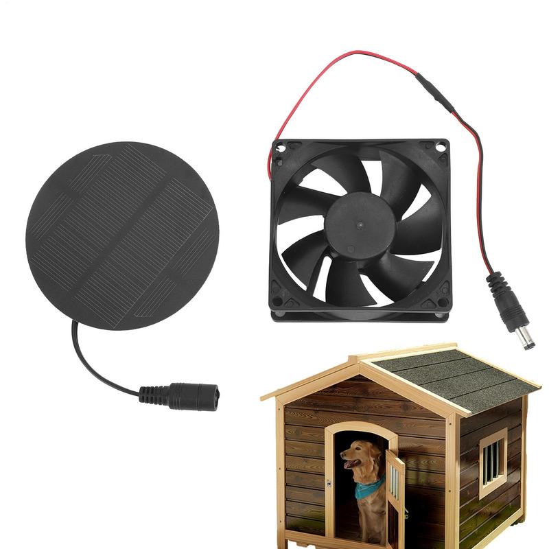 Solar Shed Fan Solar Vent Fan Vent Device For Chicken Coops Dog Houses Greenhouses Pet Homes Gardens IP65 Waterproof