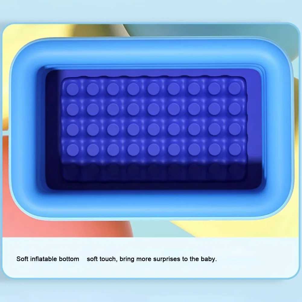 Inflatable Kids Swimming Pool PVC Framed Swimming Pool Cartoon Pattern Thickening Swimming Pool for Summer Outdoor IndoorXJ250305