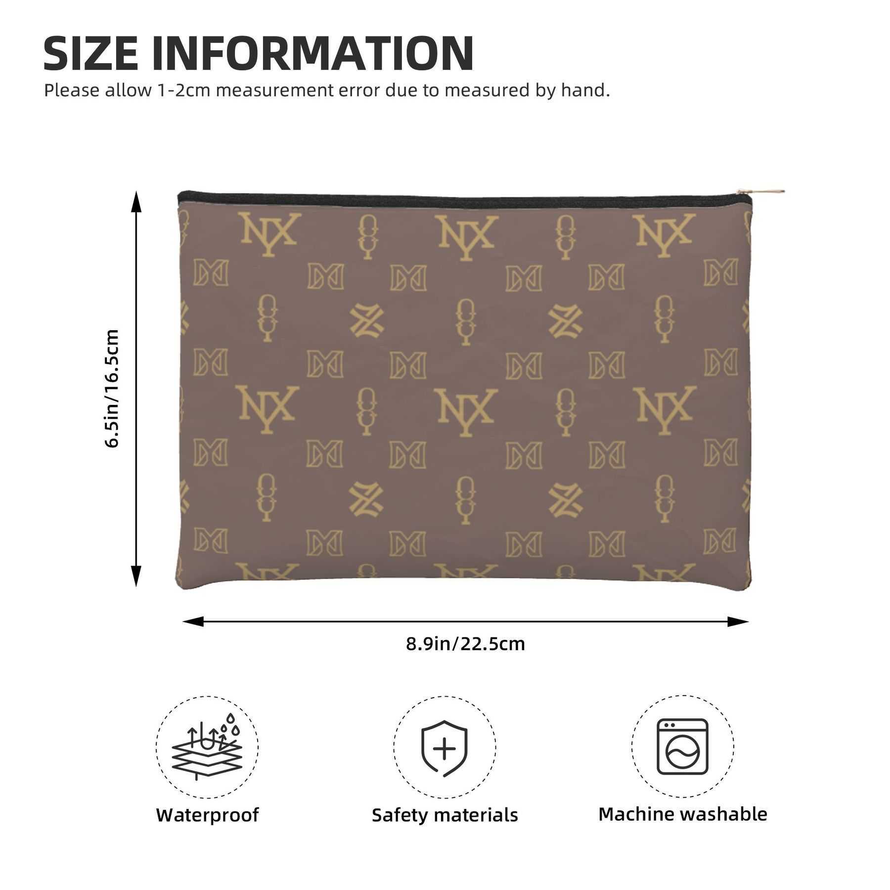 NXY Vintage Designer Makeup Bags Luxury Tyvek Paper Purse Womens Cosmetic Travel Cases Make Up Bags Handbags Purses Pouch Clutch