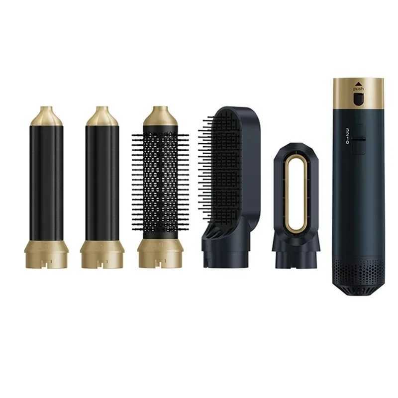 Professional 5 in 1 Hair Dryer Curling Iron Hair Curler Dryers Hair Curler Airwarp Set Straightening Hot Air Brush Negative IonsXJ250305